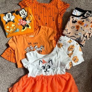 Girls Halloween 2T Clothing Bundle
